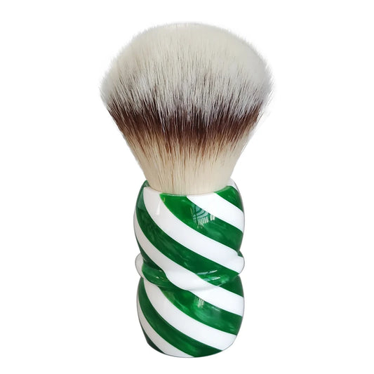 Luxury Green Shaving Brush with Soft Bristles
