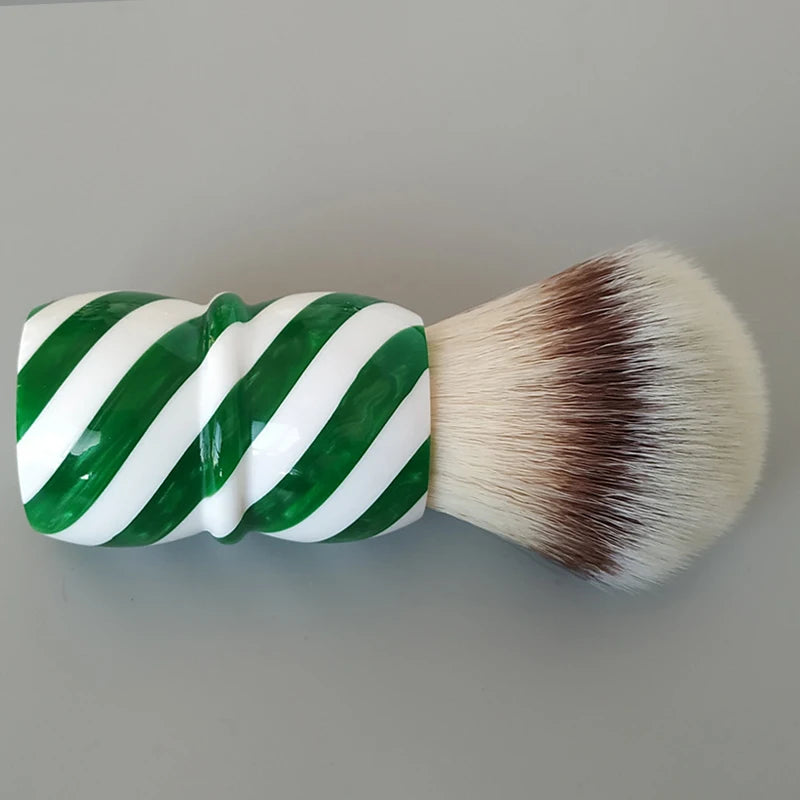Luxury Green Shaving Brush with Soft Bristles