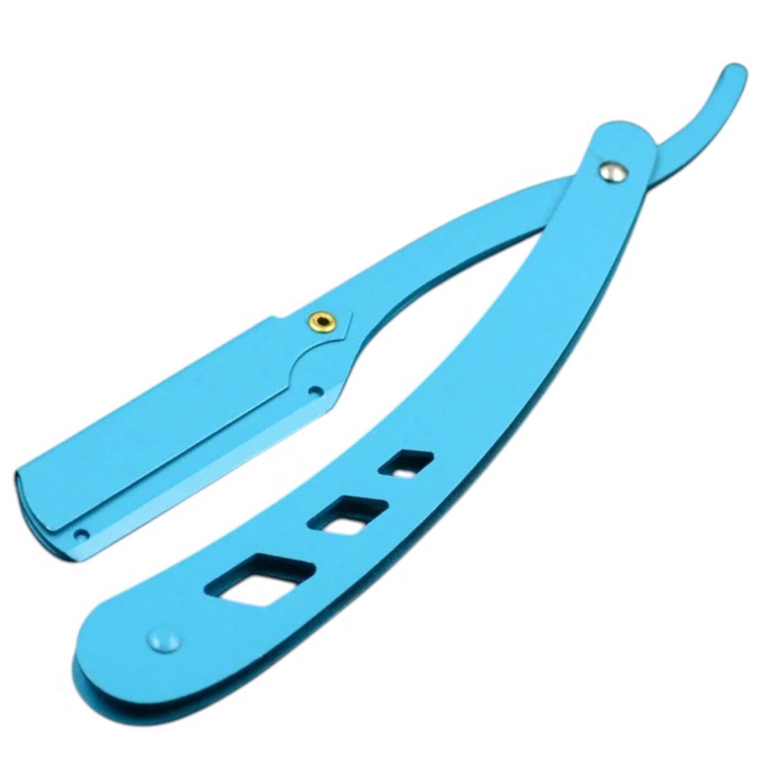 Sky-Blue Razor for Men in High-Quality Stainless Steel