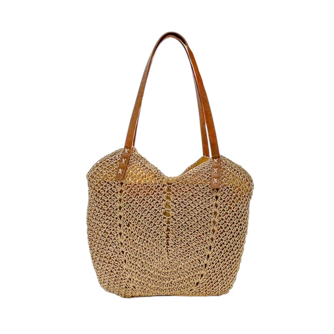 Minimalist Straw Shoulder Bag