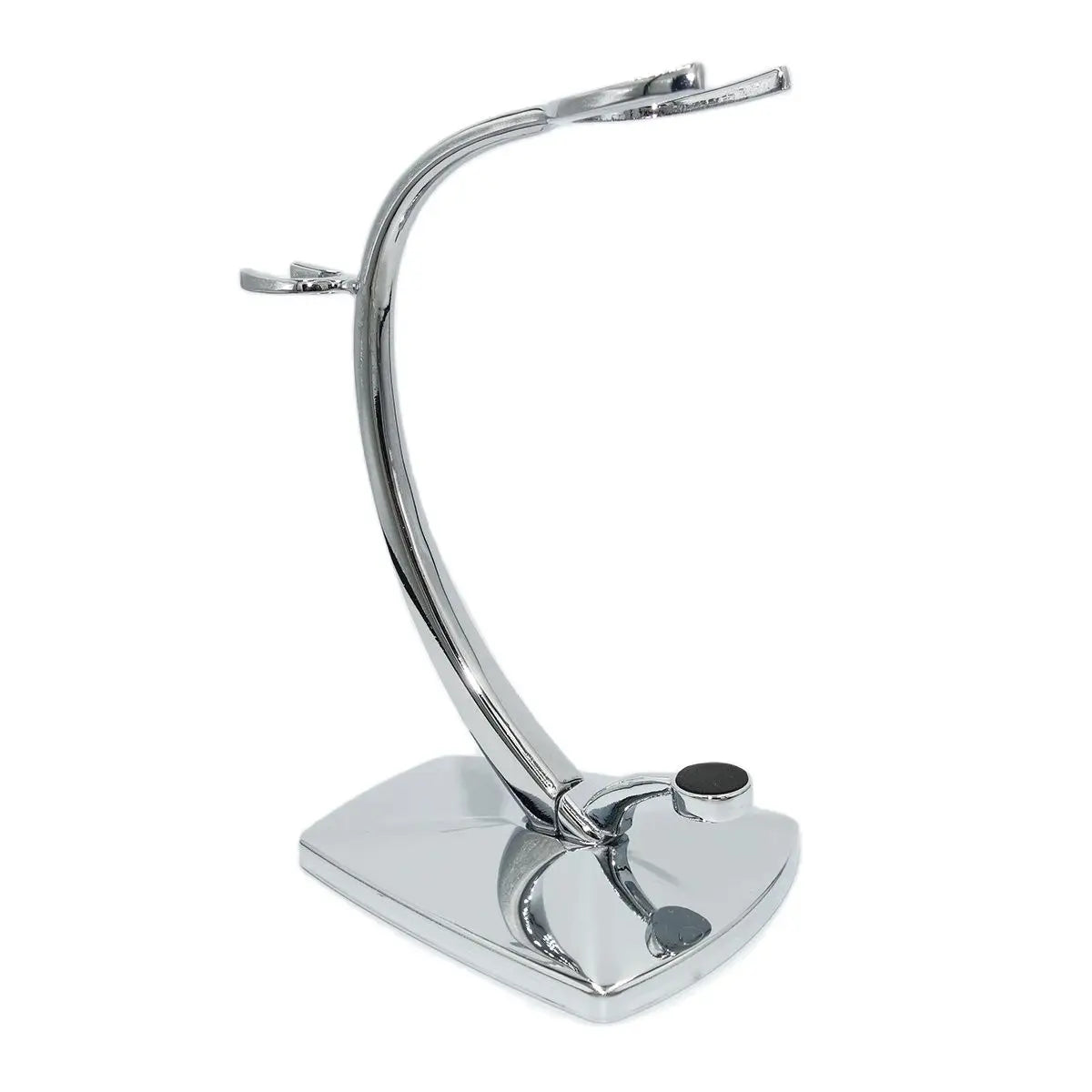 Elegant stainless steel razor stand with integrated bowl