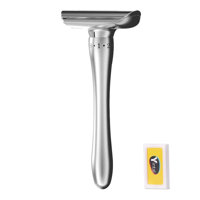 Professional Safety Razor with Magnetic Head and Ergonomic Handle