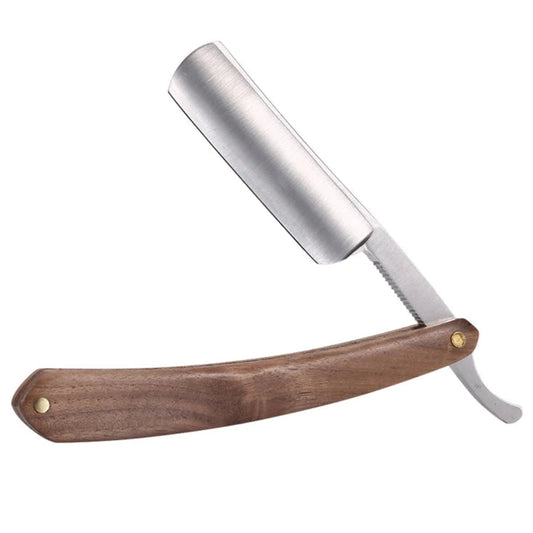 Classic Straight Razor with Beechwood Handle