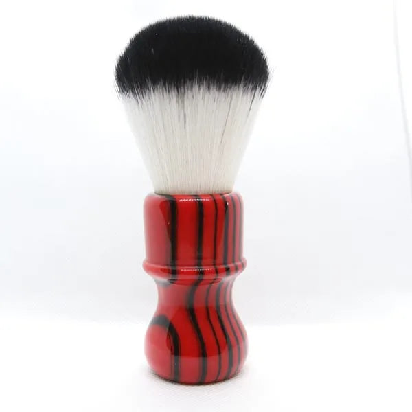 Professional Shaving Brush with Red and Black Handle