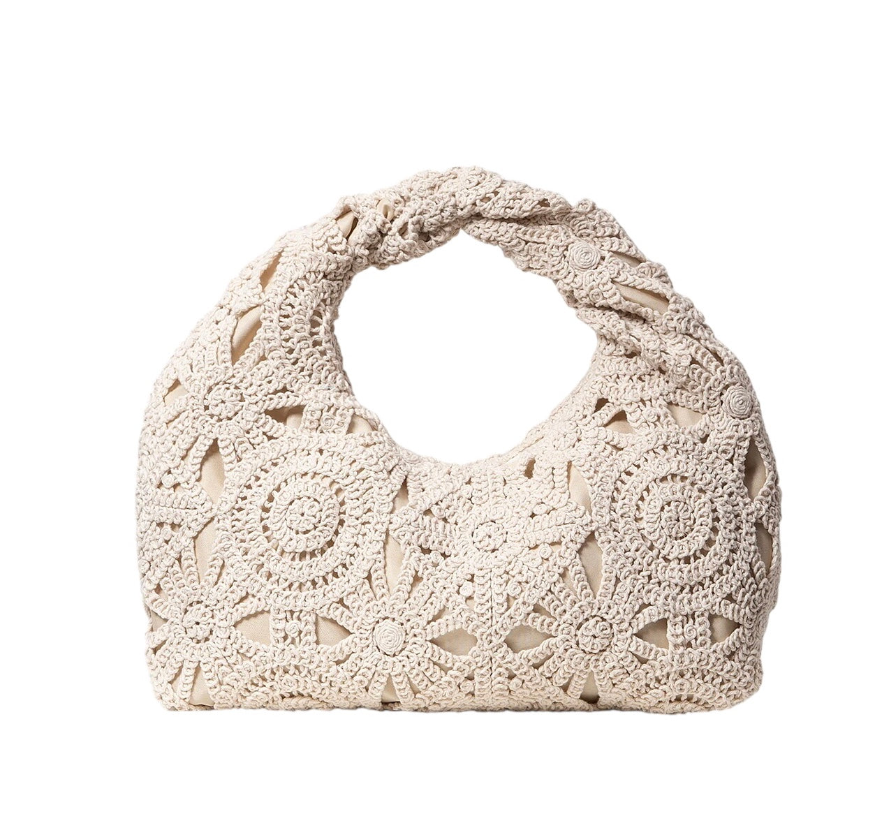 Handmade Shoulder Bag with Braided Handle