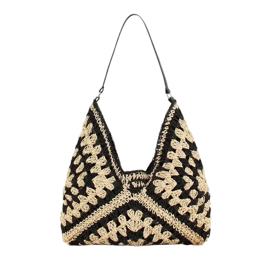Casual Chic Crochet Shoulder Bag