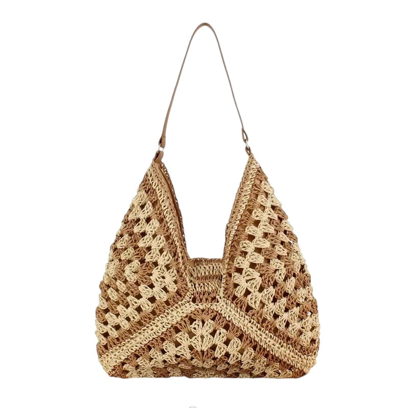 Casual Chic Crochet Shoulder Bag
