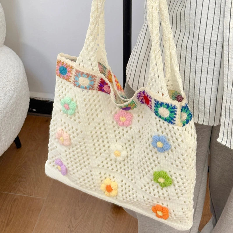 Handmade Granny Square Summer Bag