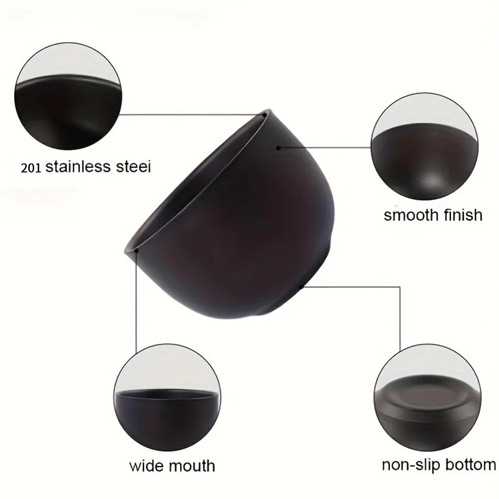 Men's Shaving Kit with Brush, Stainless Steel Bowl, and Stand