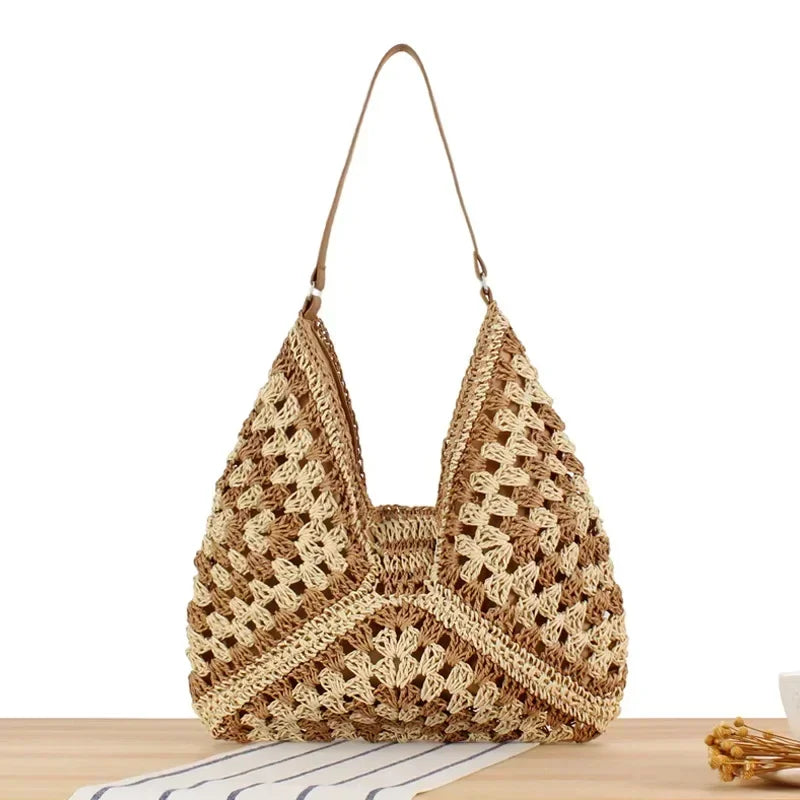Casual Chic Crochet Shoulder Bag