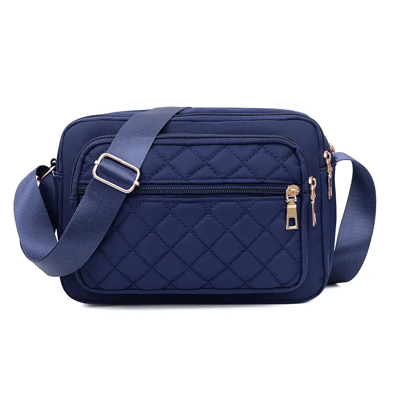 Quilted Waterproof Travel Shoulder Bag for Women