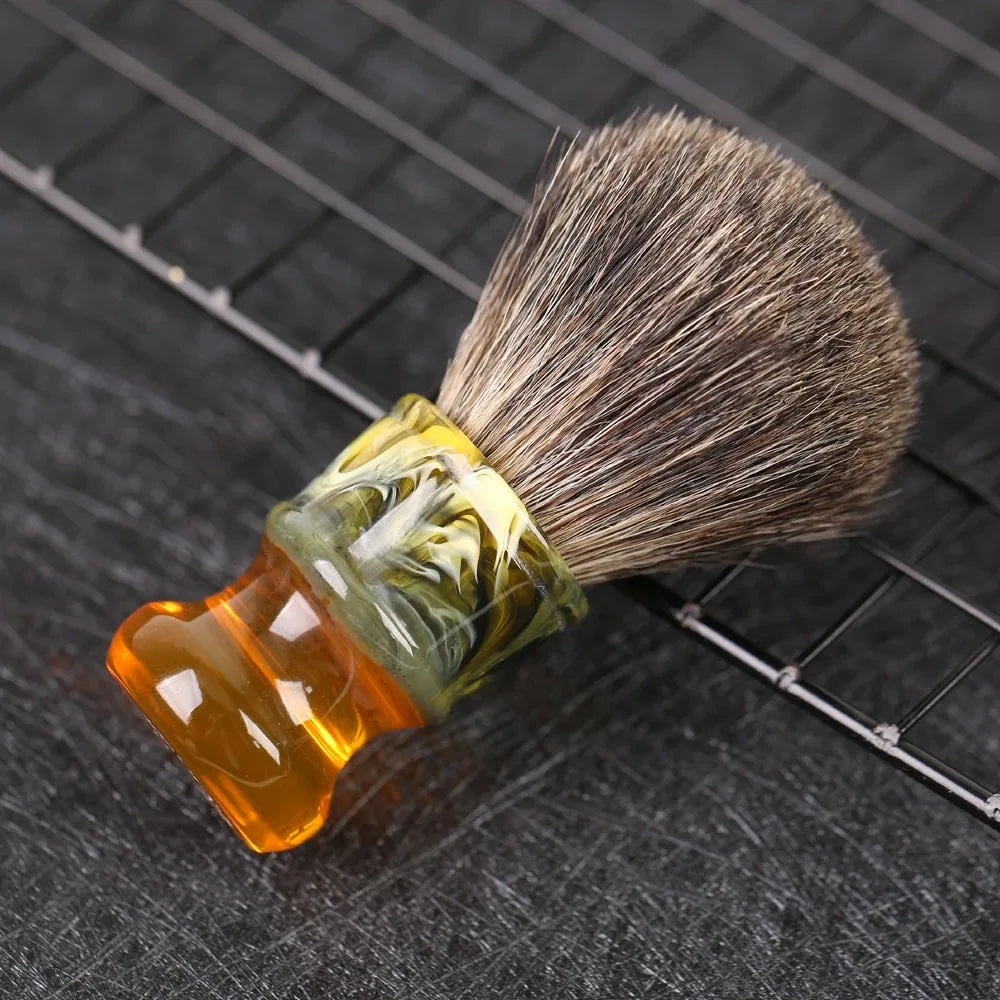 Classic Shaving Brush with Two-Tone Resin Handle