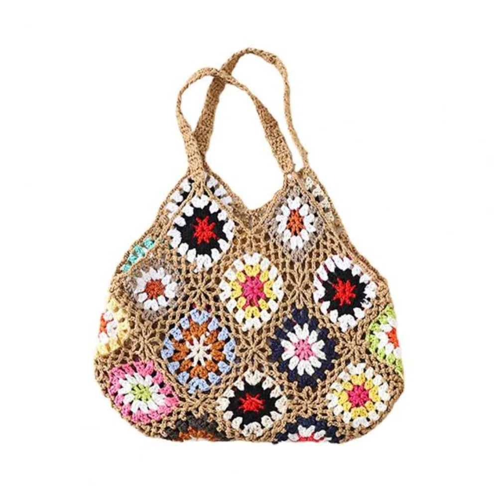 Granny Square Summer Tote for Women