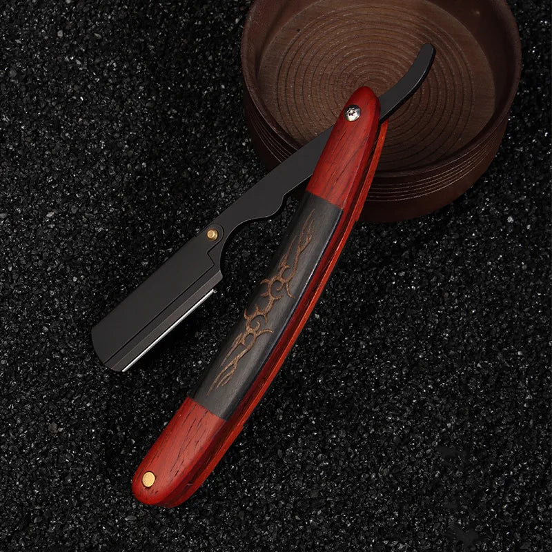 Professional Manual Razor with Wooden Handle