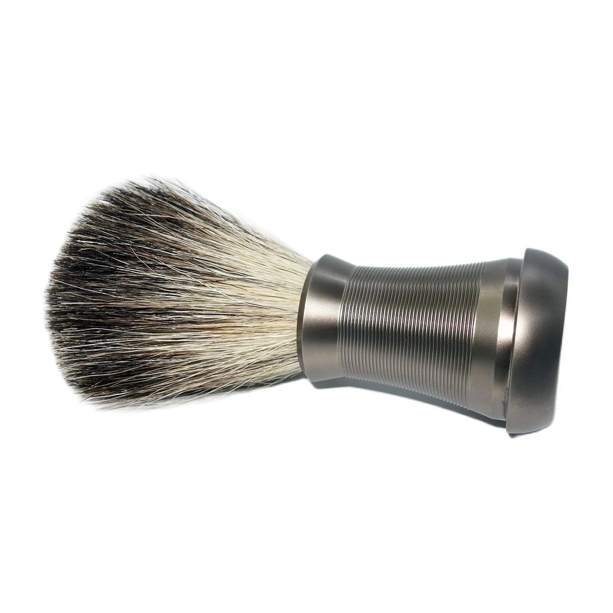 Pure Badger Hair Shaving Brush with Gunmetal Metal Handle