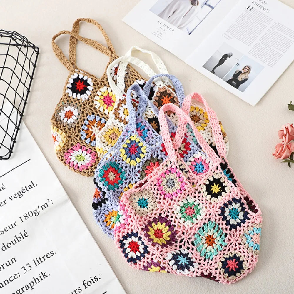 Granny Square Summer Tote for Women