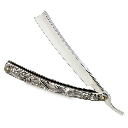 Professional Straight Razor in Stainless Steel for Barbers and Men