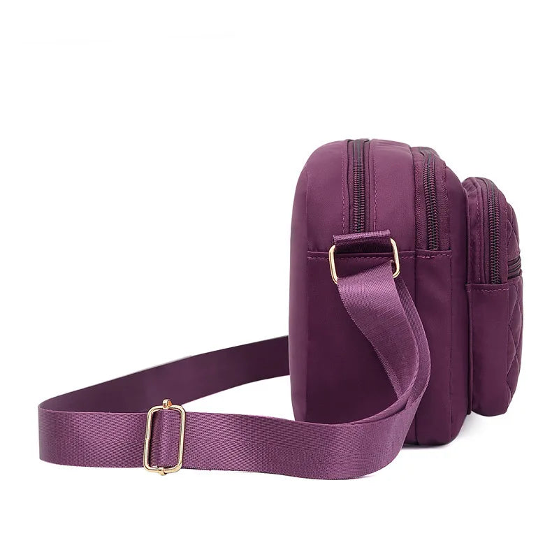 Quilted Waterproof Travel Shoulder Bag for Women