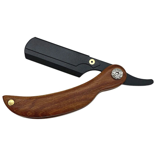 Men's Razor with Wooden Handle and Single Blade