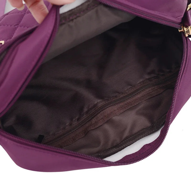 Quilted Waterproof Travel Shoulder Bag for Women