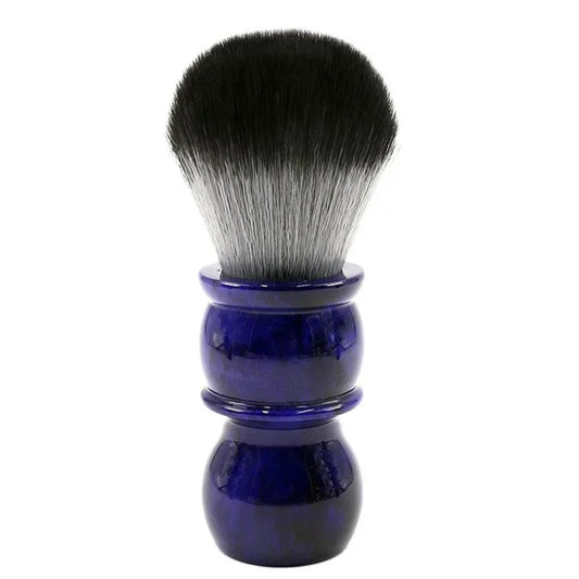 Handcrafted Blue Resin Shaving Brush with Ultra-Soft Bristles for a Classic Shave