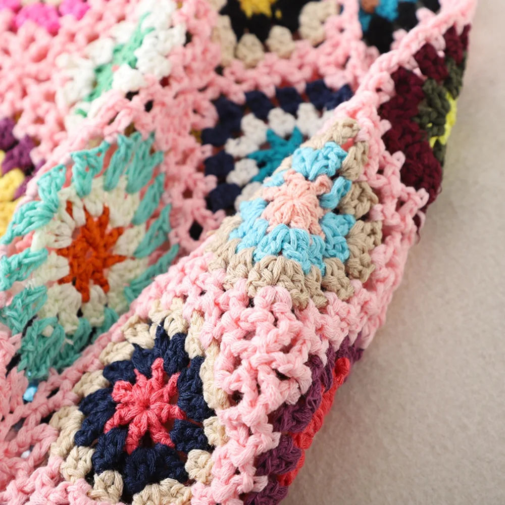 Granny Square Summer Tote for Women