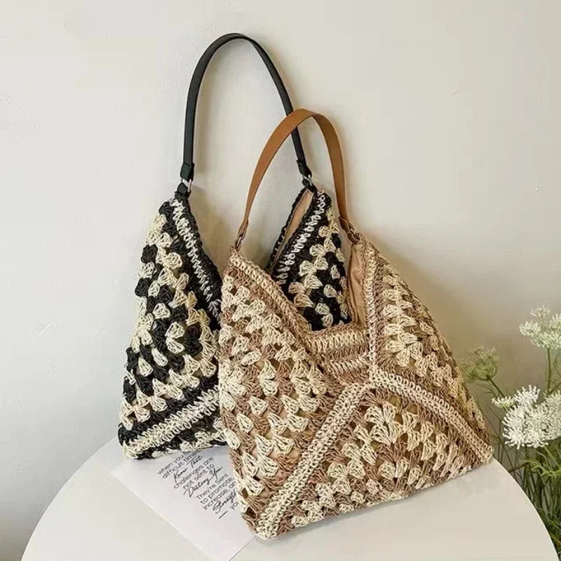 Casual Chic Crochet Shoulder Bag