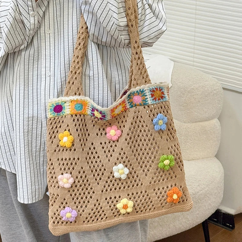 Handmade Granny Square Summer Bag