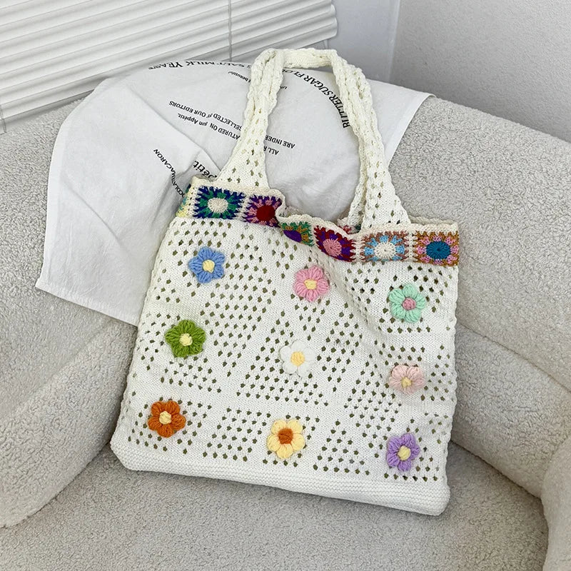 Handmade Granny Square Summer Bag