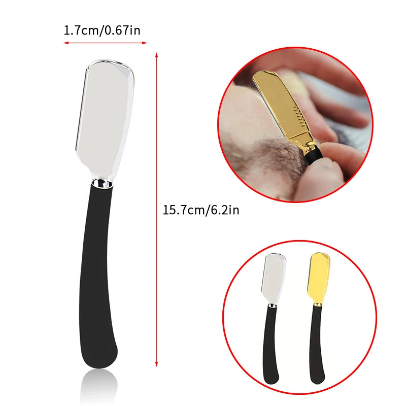 Barber Straight Razor with Ergonomic Handle