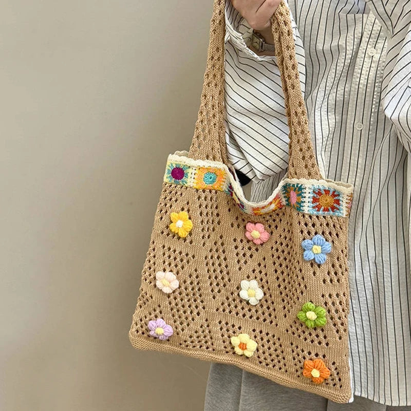 Handmade Granny Square Summer Bag