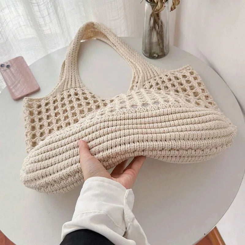 Boho Mesh-Style Shoulder Bag