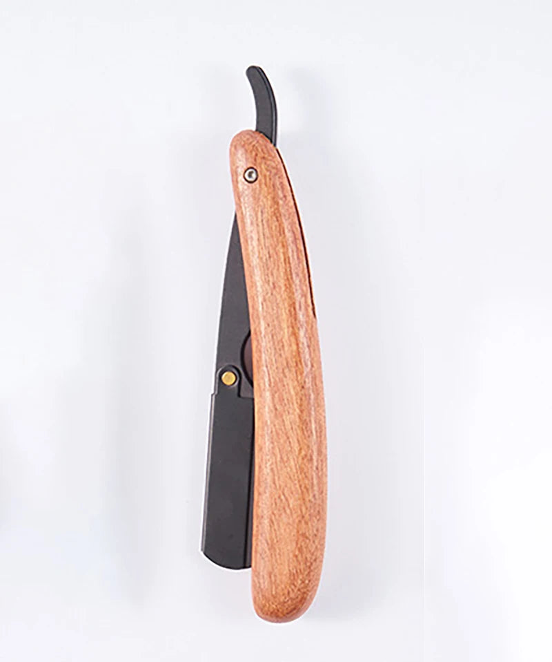 Professional Barber Razor with Wooden Handle