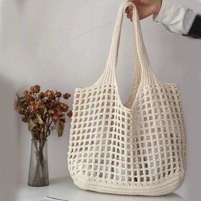 Boho Mesh-Style Shoulder Bag