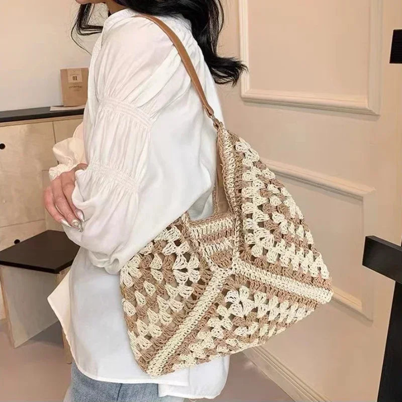 Casual Chic Crochet Shoulder Bag